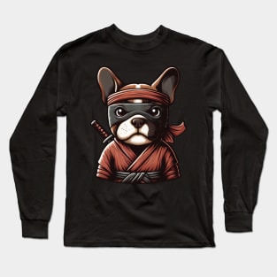 Ninja french bulldog Long Sleeve T-Shirt